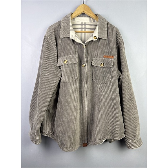 Simply Southern Other - Men's Simply Southern Reversible Corduroy Fleece Shacket Size XXL Preppy
